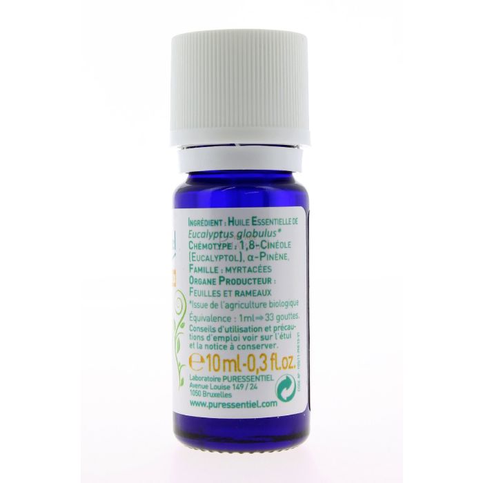  puressentiel huile essentielle d'eucalyptus globuleux 10ml