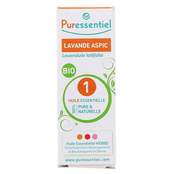 PURESSENTIEL HUILE ESSENTIELLE DE LAVANDE ASPIC 10ML