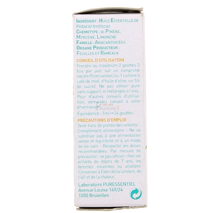  puressentiel huile essentielle de lentisque pistachier 5ml