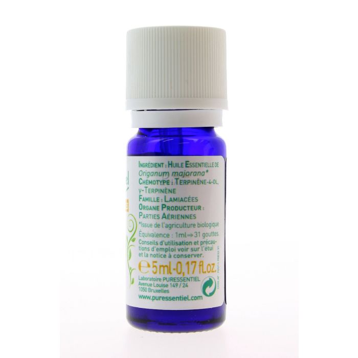  puressentiel huile essentielle de marjolaine a coquilles 5ml