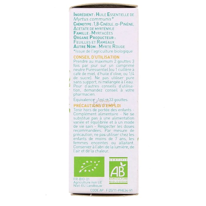  puressentiel huile essentielle de myrte 5ml