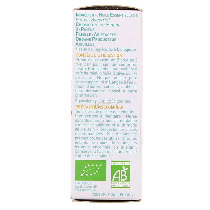  puressentiel huile essentielle de pin sylvestre 5ml