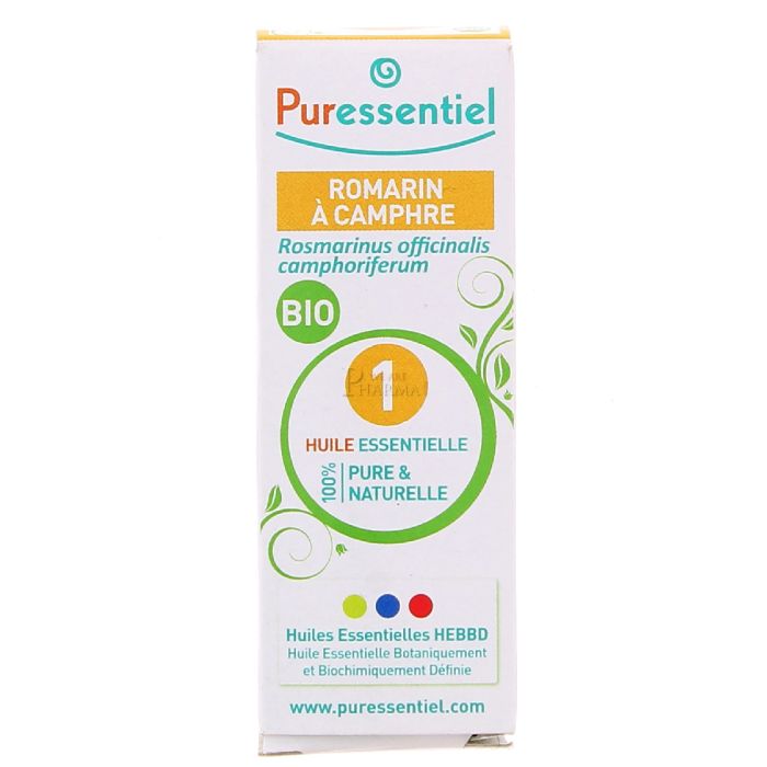 PURESSENTIEL HUILE ESSENTIELLE DE ROMARIN A CAMPHRE 10ML