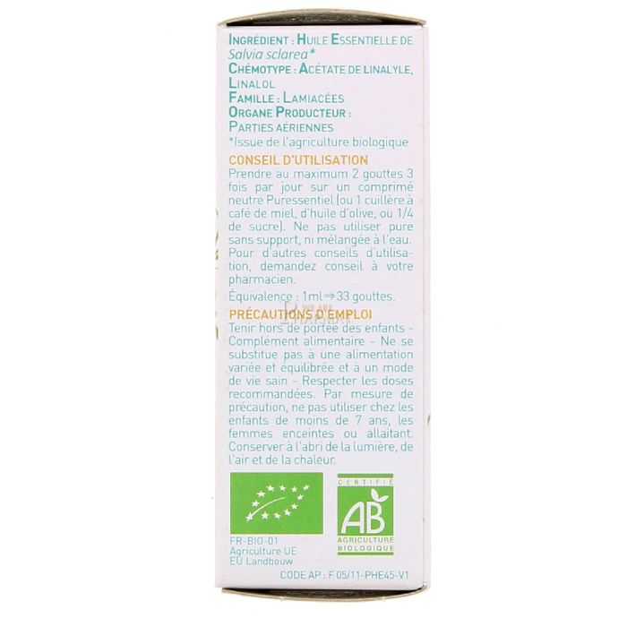  puressentiel huile essentielle de sauge sclaree 5ml