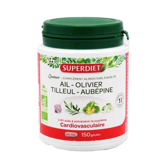 SUPER DIET QUATUOR CARDIOVASCULAIRE 150 GELULES