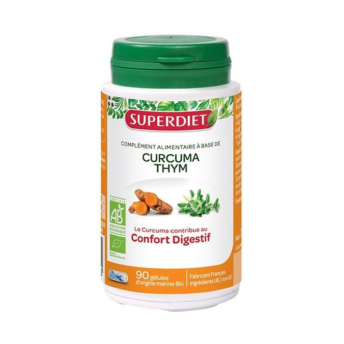 SUPER DIET CURCUMA THYM 90 GELULES