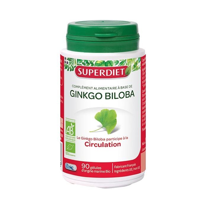 SUPER DIET GINKGO BILOBA BIO 90 GELULES