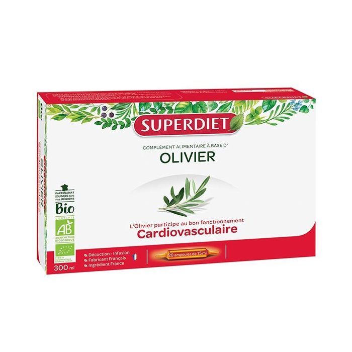 SUPER DIET OLIVIER BIO 20 AMPOULES