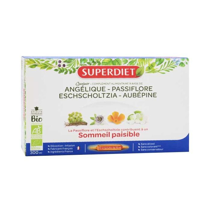 SUPER DIET QUATUOR DETENTE 20 AMPOULES