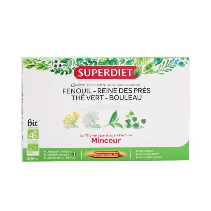 SUPER DIET QUATUOR MINCEUR 20 AMPOULES
