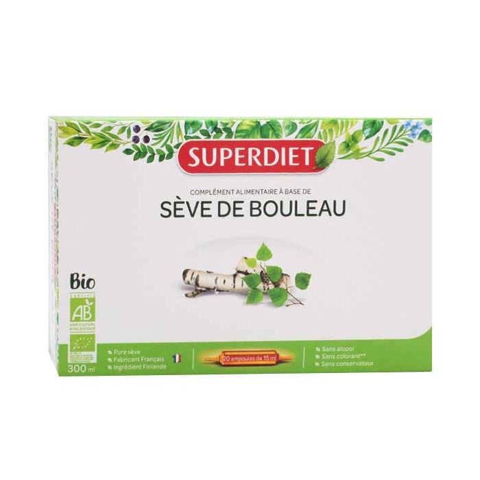 SUPER DIET BOULEAU BIO 20 AMPOULES