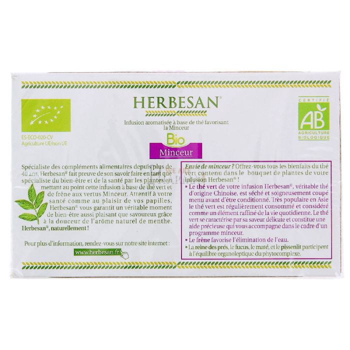 Herbesan infusion minceur 20 sachets