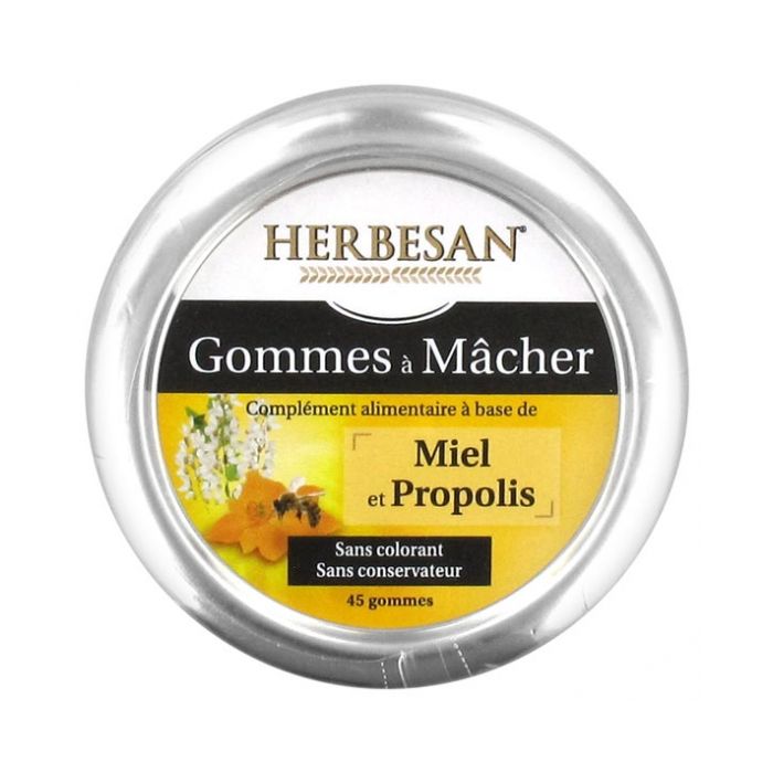 HERBESAN GOMME A MACHER MIEL ET PROPOLIS