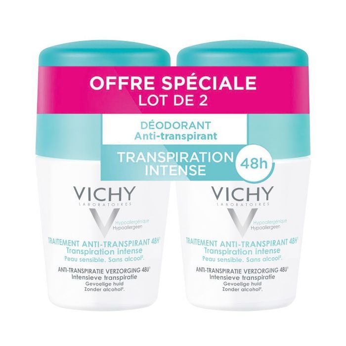 vichy deodorant peau seche 48h 2x50ml