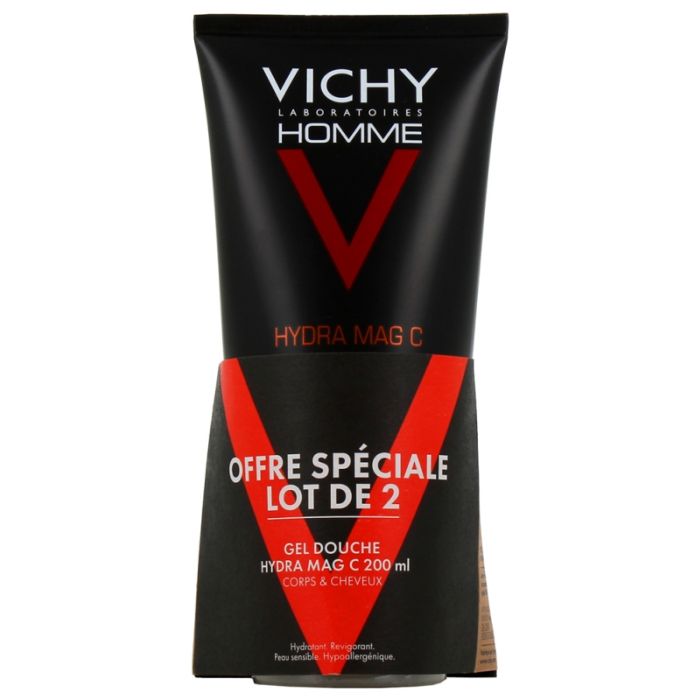 Gel Douche Hydra Mag C Vichy Homme 2x200 ml