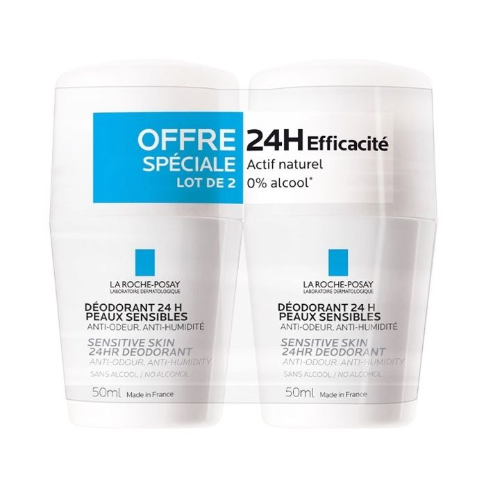 DEODORANT PHYSIOLOGIQUE 24H BILLE LA ROCHE-POSAY 2X50ML