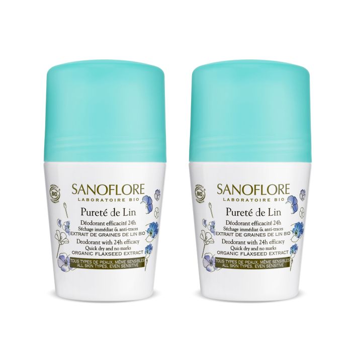 SANOFLORE Déodorant Pureté de Lin 2x50ml