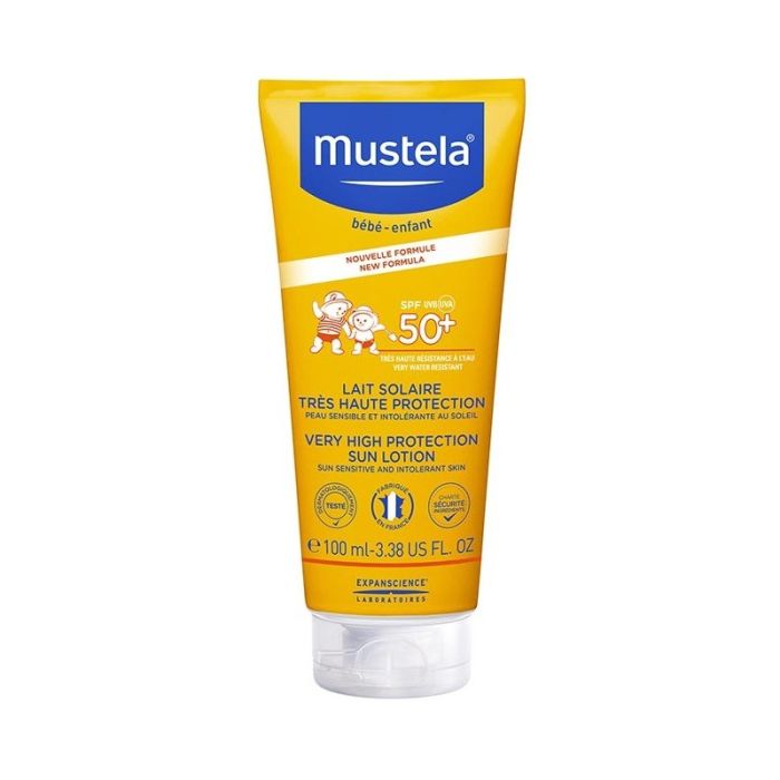Lait solaire Mustela SPF50+ 100ml très haute protection