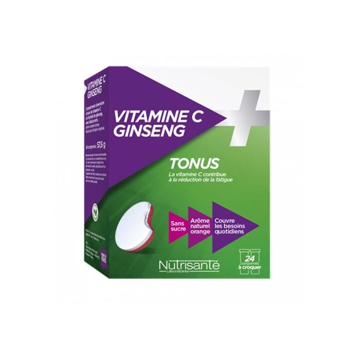 NUTRISANTE Vitamine C + Ginseng 24 comprimés