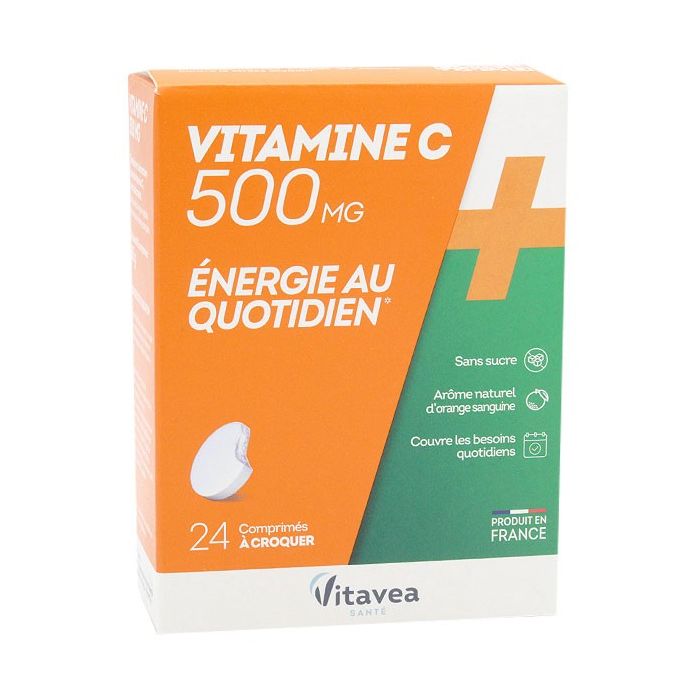 NUTRISANTE Vitamine C 500mg à Croquer 24 comprimés