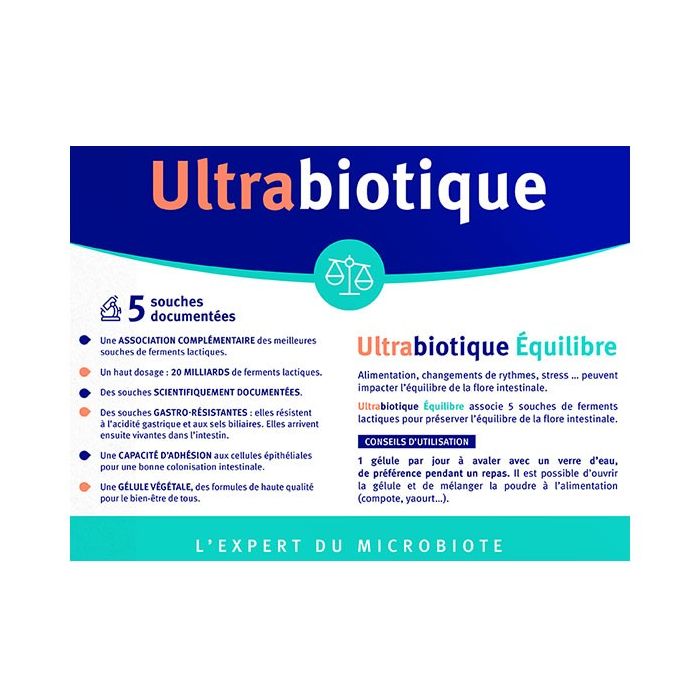 Gelules equilibre ultrabiotique vitavea 10