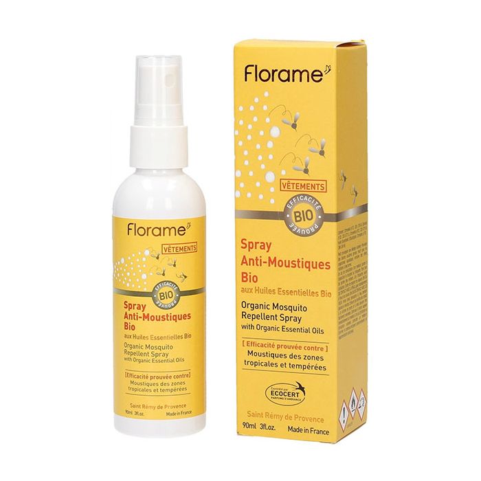 spray textiles anti moustique florame bio 90ml