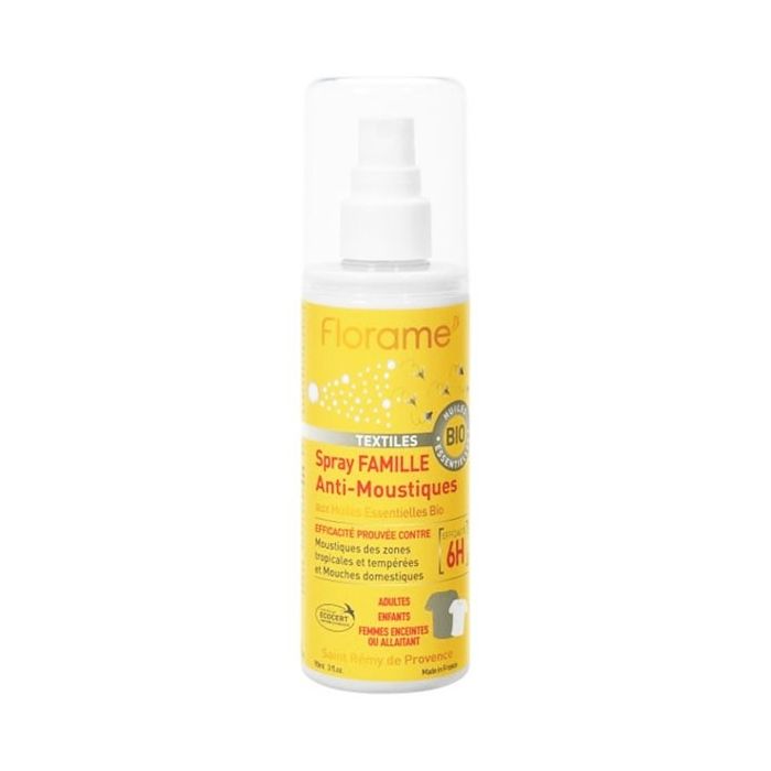 spray textiles anti moustique florame bio 90ml