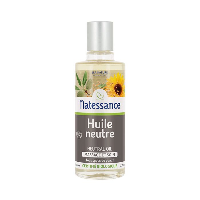 NATESSANCE Huile Neutre BIO Massage et Soin 100ml