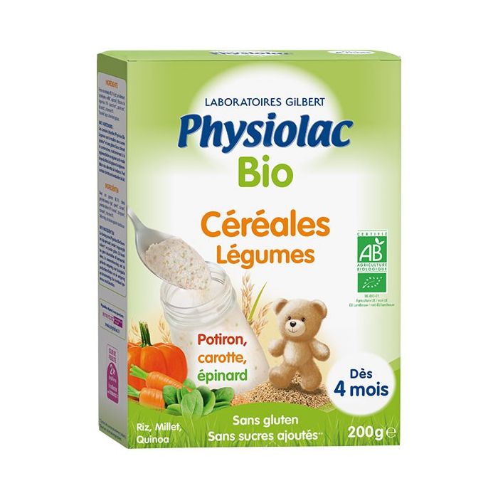 Bio Céréales Fruits +6m 200g PHYSIOLAC 