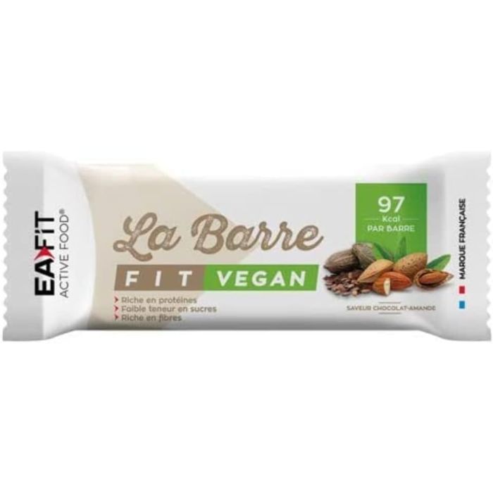 eafit barre fit vegan chocolat amande 28g energie naturelle