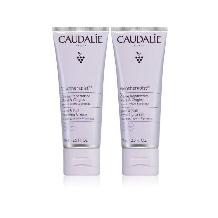 Vinotherapist crème mains ongles 75ml x2 Caudalie