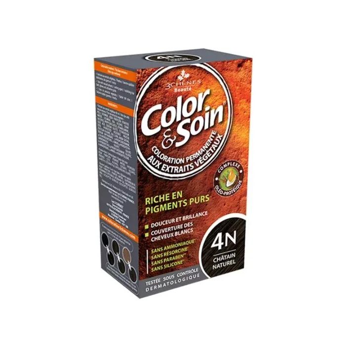 3 chenes Color & Soin Châtain Naturel : Coloration Permanente 4N