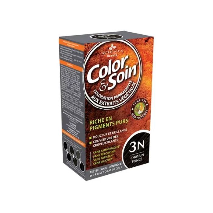 3 chenes Color & Soin Châtain Foncé : Coloration Permanente 3N