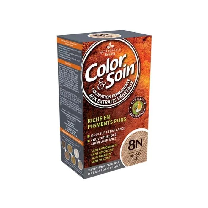 3 chenes Color & Soin Blond Blé : Coloration Permanente 8N