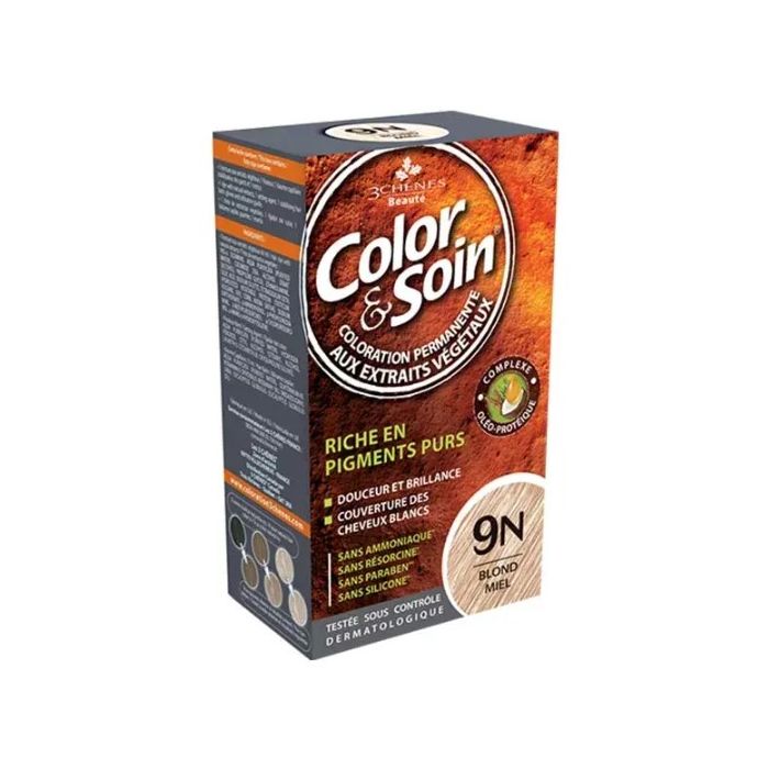 3 chenes Color & Soin Blond Miel : Coloration Permanente 9N
