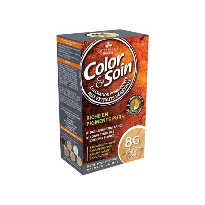 3 chenes Color & Soin Blond Clair Doré : Coloration Permanente 8G