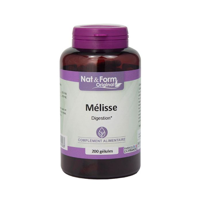 Nat&Form Mélisse 200 gélules