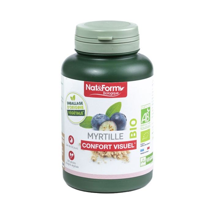Nat&Form Myrtille BIO 200 gélules