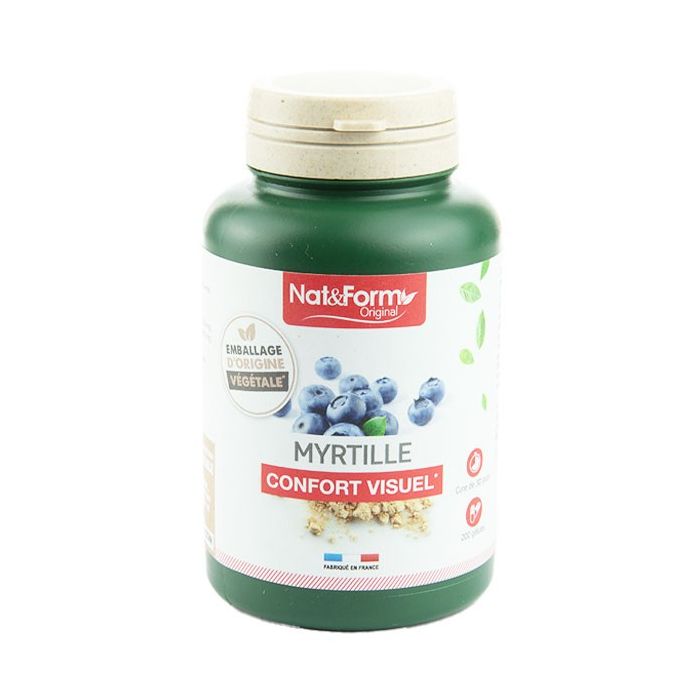 Confort Visuel Myrtille 200 gélules Nat &Form 