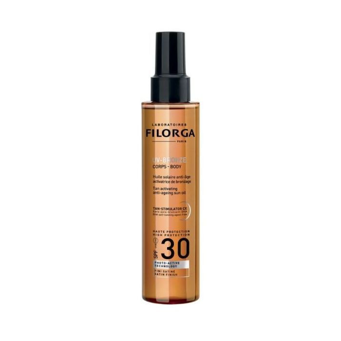 Filorga uv-bronze corps huile solaire SPF30+ anti-âge 150ml 