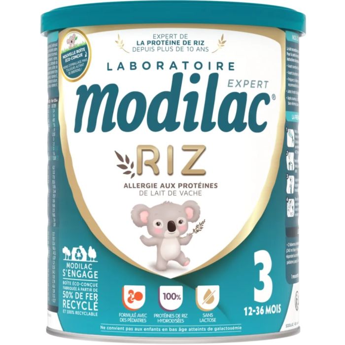  Modilac Expert Riz Croissance lait 3ème âge 800g