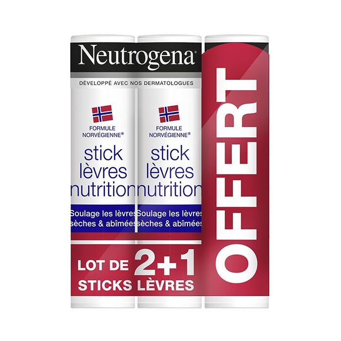 NEUTROGENA STICK LEVRES 4,8G x 3