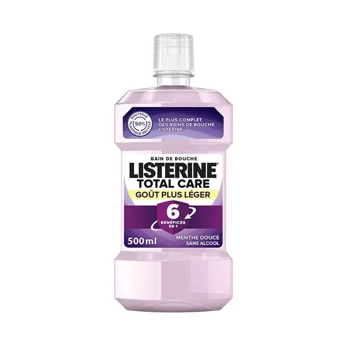 LISTERINE Total Care Goût Plus Lèger Sans Alcool 500ml