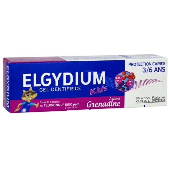 Grenadine ELGYDIUM Kids Dentifrice 3-6 ans Enfant 50ml