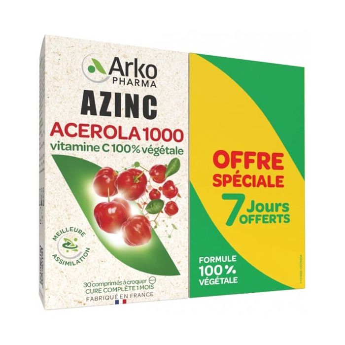ACEROLA 1000 ARKOPHARMA 30 COMPRIMES x2