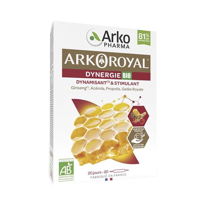 ARKO ROYAL DYNERGIE ARKOPHARMA 20 AMPOULES