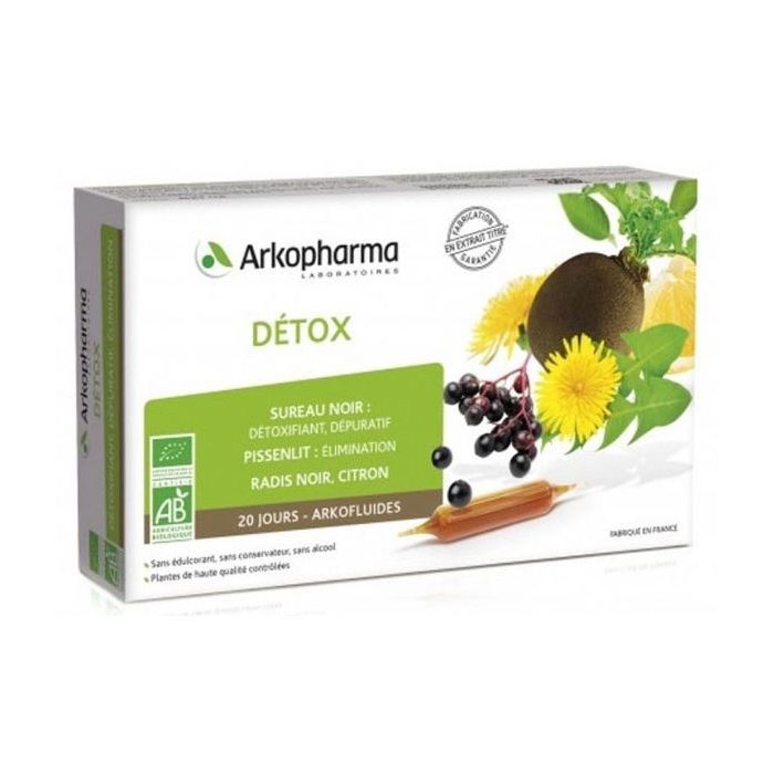 ARKOPHARMA Arkofluides Détox BIO - 20 ampoules