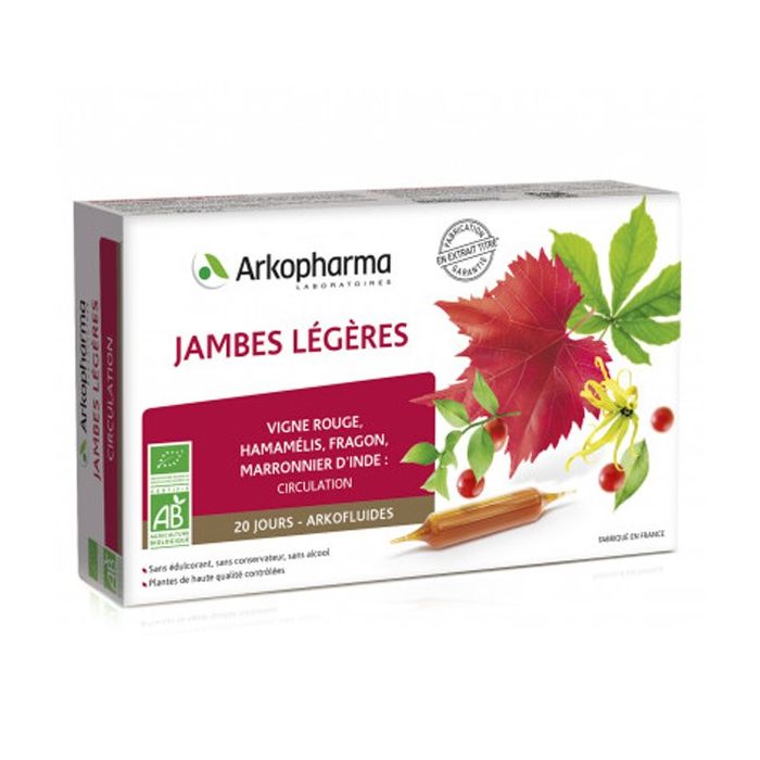 ARKOPHARMA Arkofluides Jambes Légères 20 ampoules