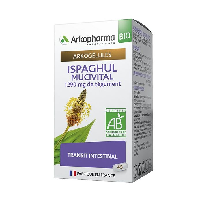 ARKOGELULES Ispaghul Mucivital BIO 45 gélules