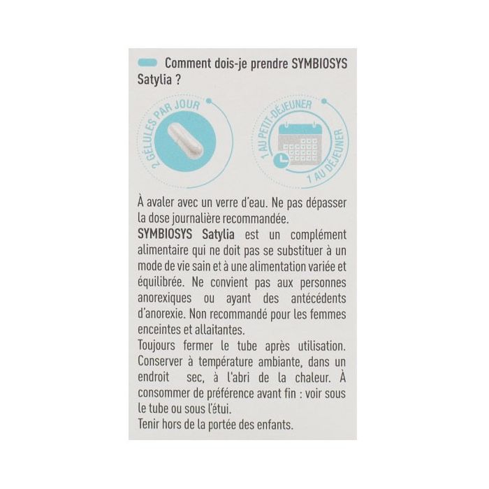 Satylia 28 gelules de symbiosys